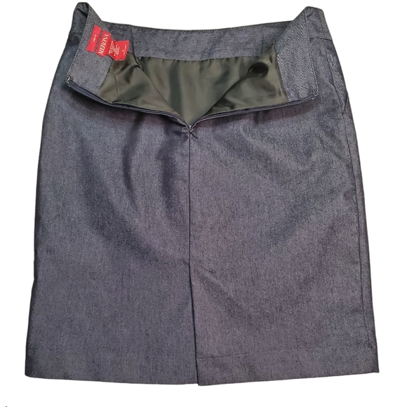 Merona Denim Look Pencil Skirt Sz 4 - Picture 4 of 7
